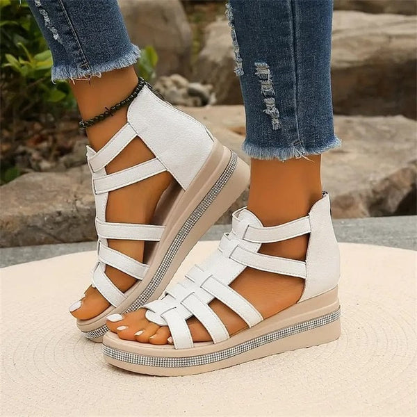 Stylish Rhinestone Wedge Sandals for Women