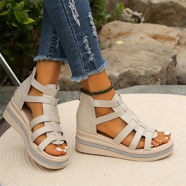 Stylish Rhinestone Wedge Sandals for Women