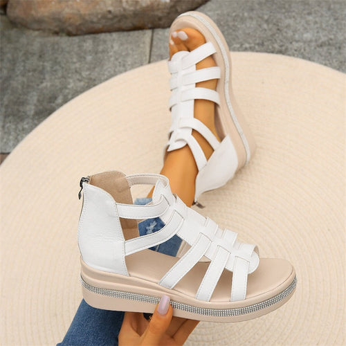 Stylish Rhinestone Wedge Sandals for Women