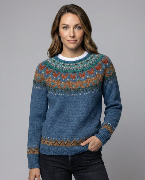 Women's Nordic Fair Isle Knit Sweater