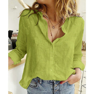Chic Lightweight Linen Women's Blouse