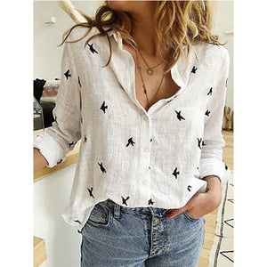 Chic Lightweight Linen Women's Blouse